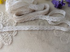 画像2: フランスヴィンテージ　極細8mm幅スカラップレース∞ 305cm (2)