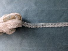 画像4: フランスヴィンテージ　極細8mm幅スカラップレース∞ 305cm (4)