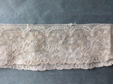 画像6: フランスアンティーク　花柄 円形レース 73cm（146cm） (6)