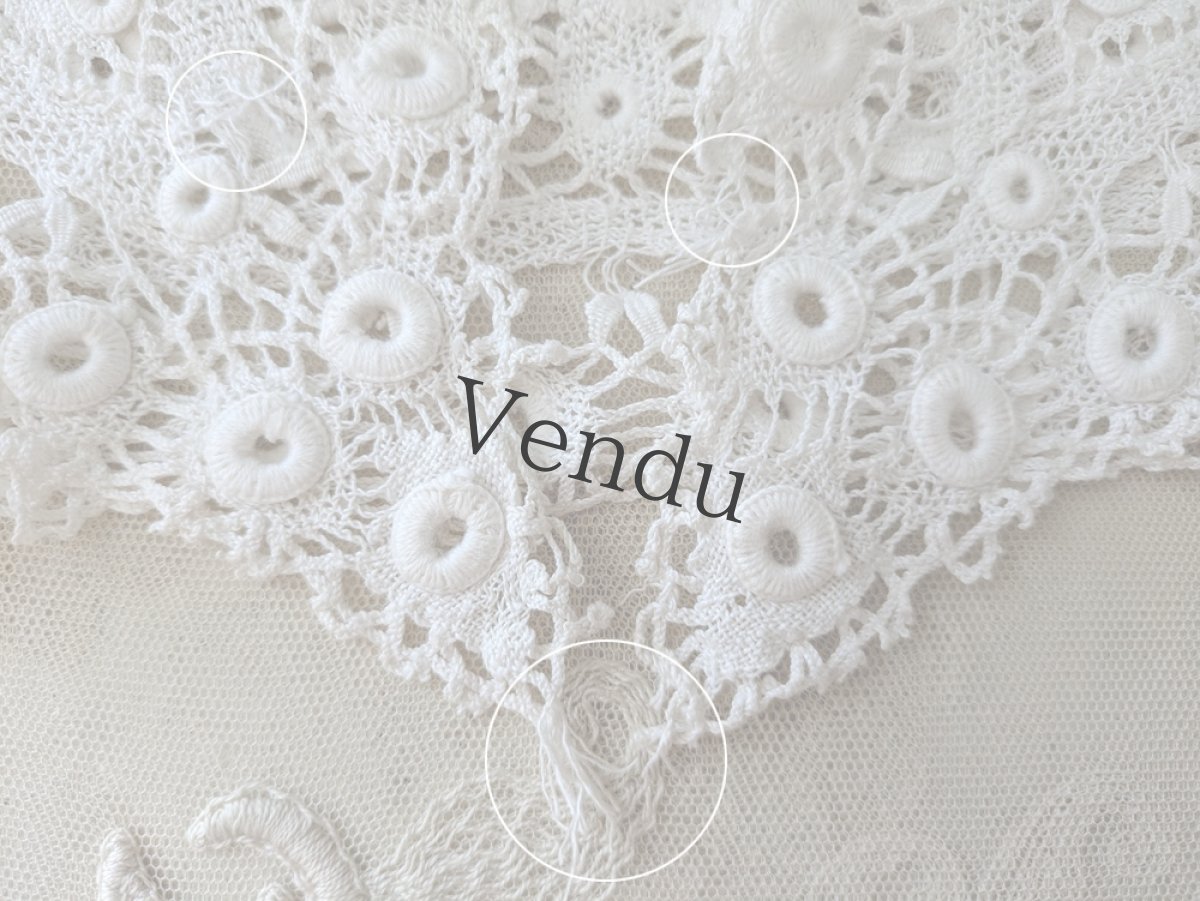 画像7: ベルギーアンティーク ロザリンペルレのつけ襟 (7)