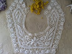 画像4: ベルギーアンティーク ロザリンペルレのつけ襟 (4)