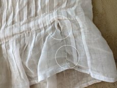 画像12: フランスアンティーク 白糸刺繍とピンタックの小さなブラウス (12)