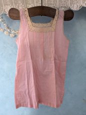 画像2: フランスヴィンテージ 小さなワンピース Rose (2)