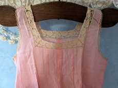 画像3: フランスヴィンテージ 小さなワンピース Rose (3)