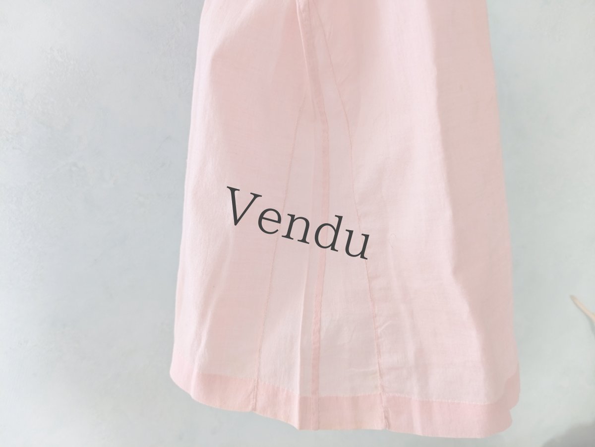 画像7: フランスヴィンテージ 小さなワンピース Rose (7)