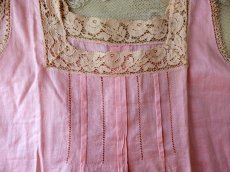 画像4: フランスヴィンテージ 小さなワンピース Rose (4)