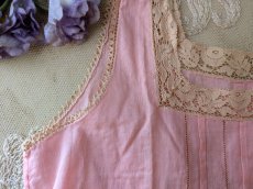 画像5: フランスヴィンテージ 小さなワンピース Rose (5)