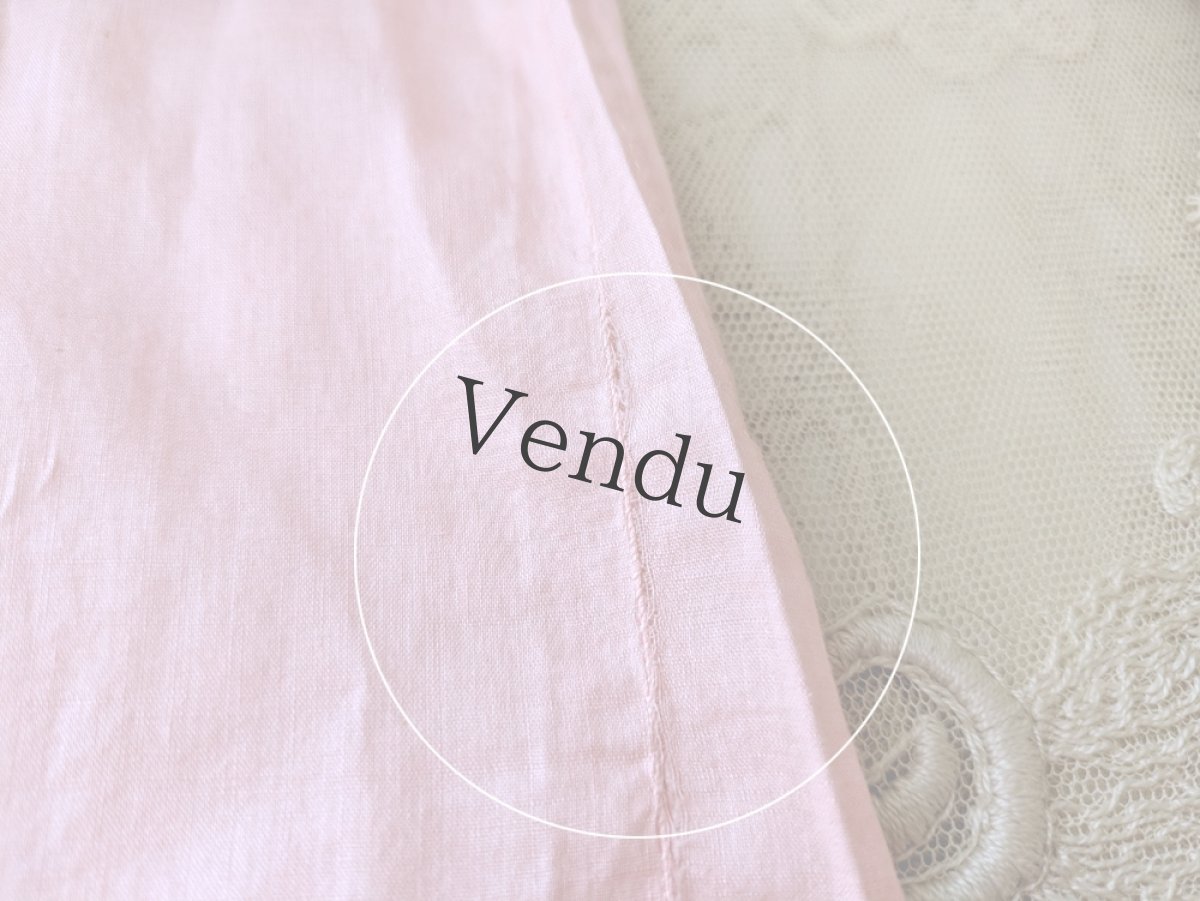 画像9: フランスヴィンテージ 小さなワンピース Rose (9)