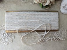 画像1: フランスアンティーク　極細4mm幅レース 100cm〜 (1)