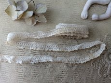 画像1: フランスアンティーク　スカラップレース 102cm (1)
