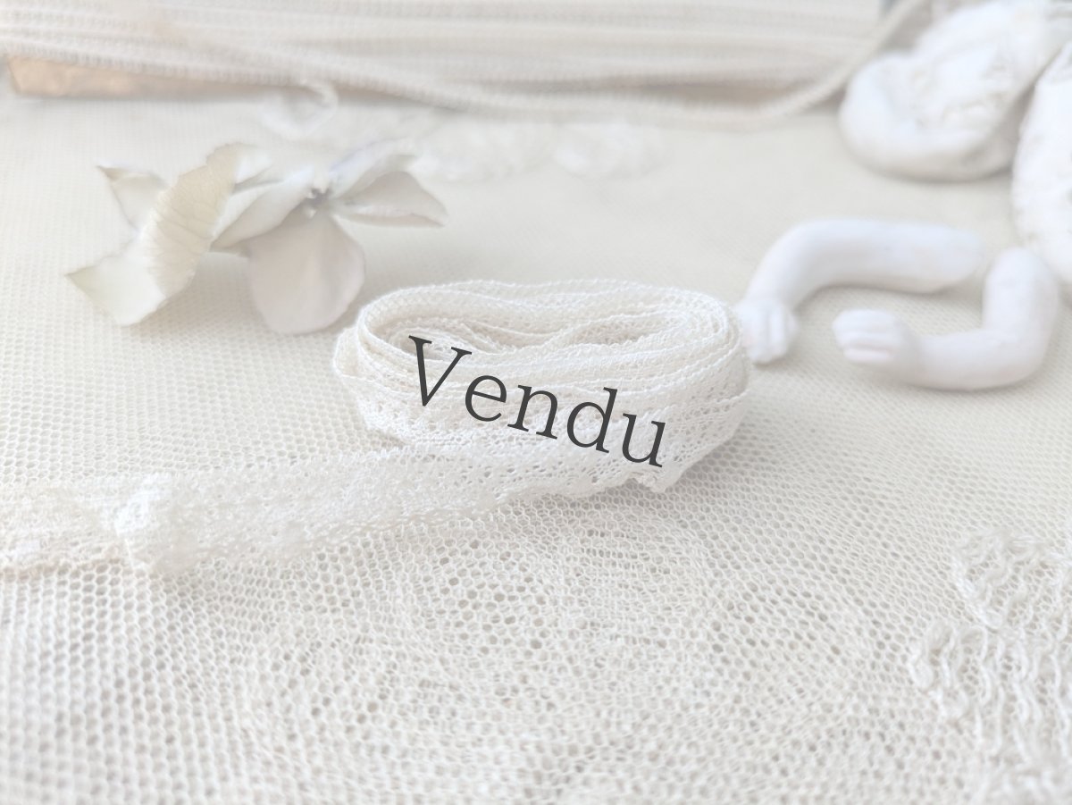 画像3: フランスアンティーク　スカラップレース 102cm (3)