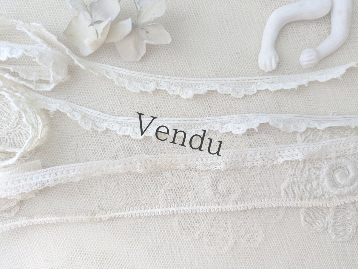 画像6: フランスアンティーク　スカラップレース 102cm (6)