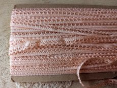 画像3: フランスヴィンテージ 巻きリボン ピンク 15m以上 (3)