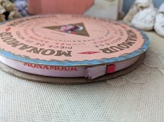画像2: フランス 1950-60年代 未開封巻きリボン ピンク MONAMOUR (2)