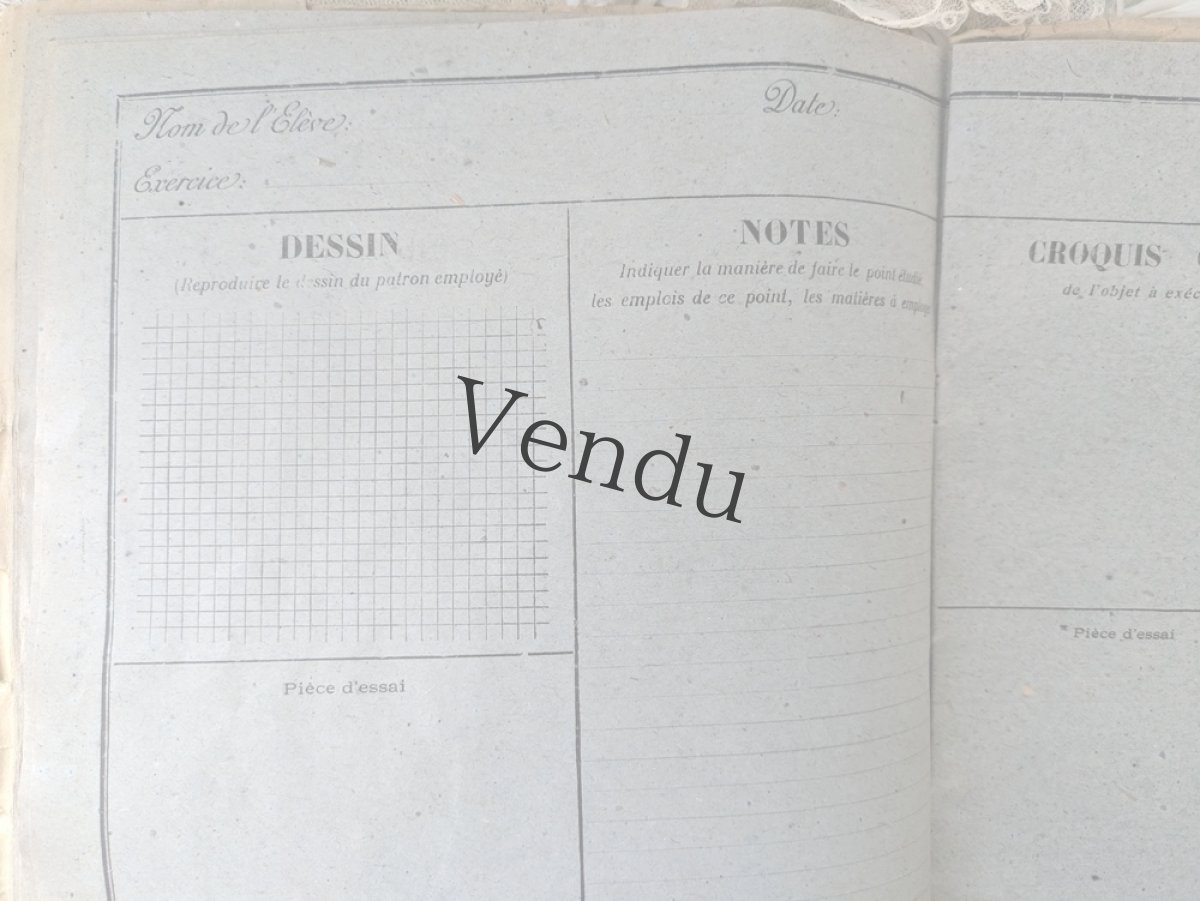 画像7: フランスアンティーク　Germaine(ジェルメーヌ)のクチュリエールノート (7)