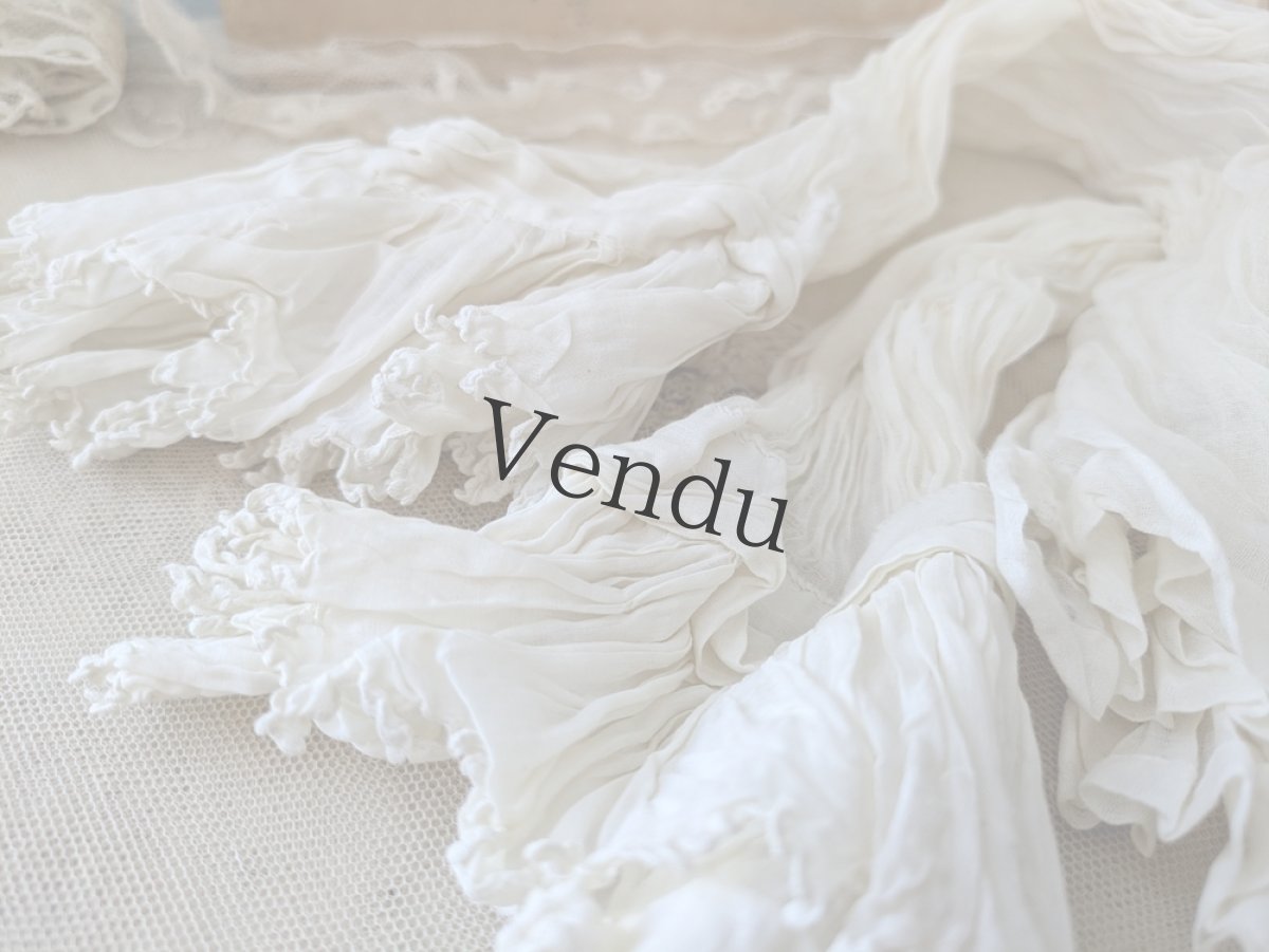 画像2: フランスアンティーク ペアのお袖 (2)