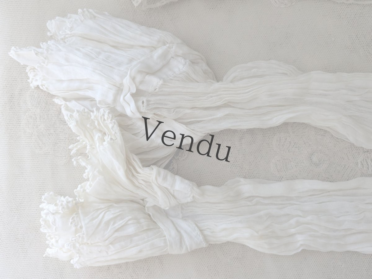 画像6: フランスアンティーク ペアのお袖 (6)