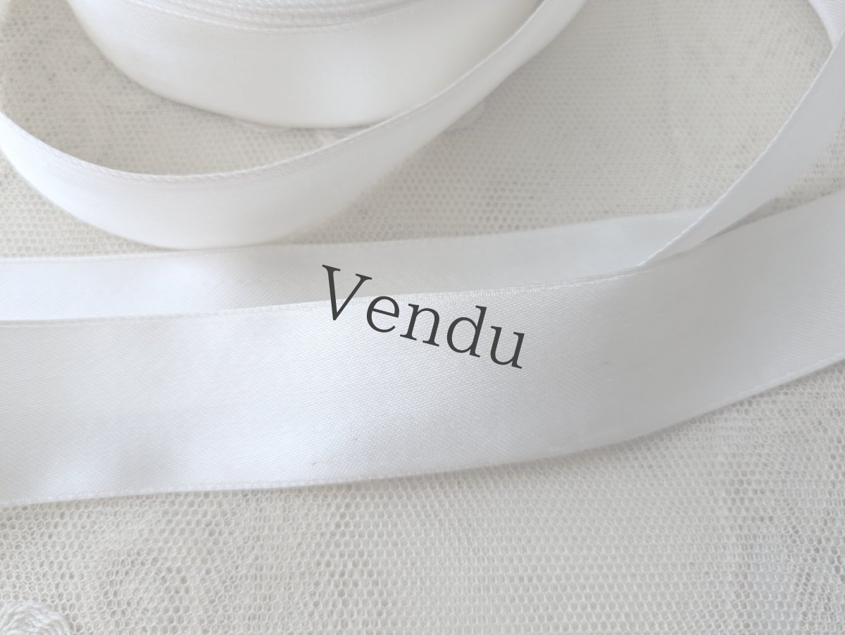 画像3: フランスアンティーク 巻きリボン Pon.24318 白 (3)