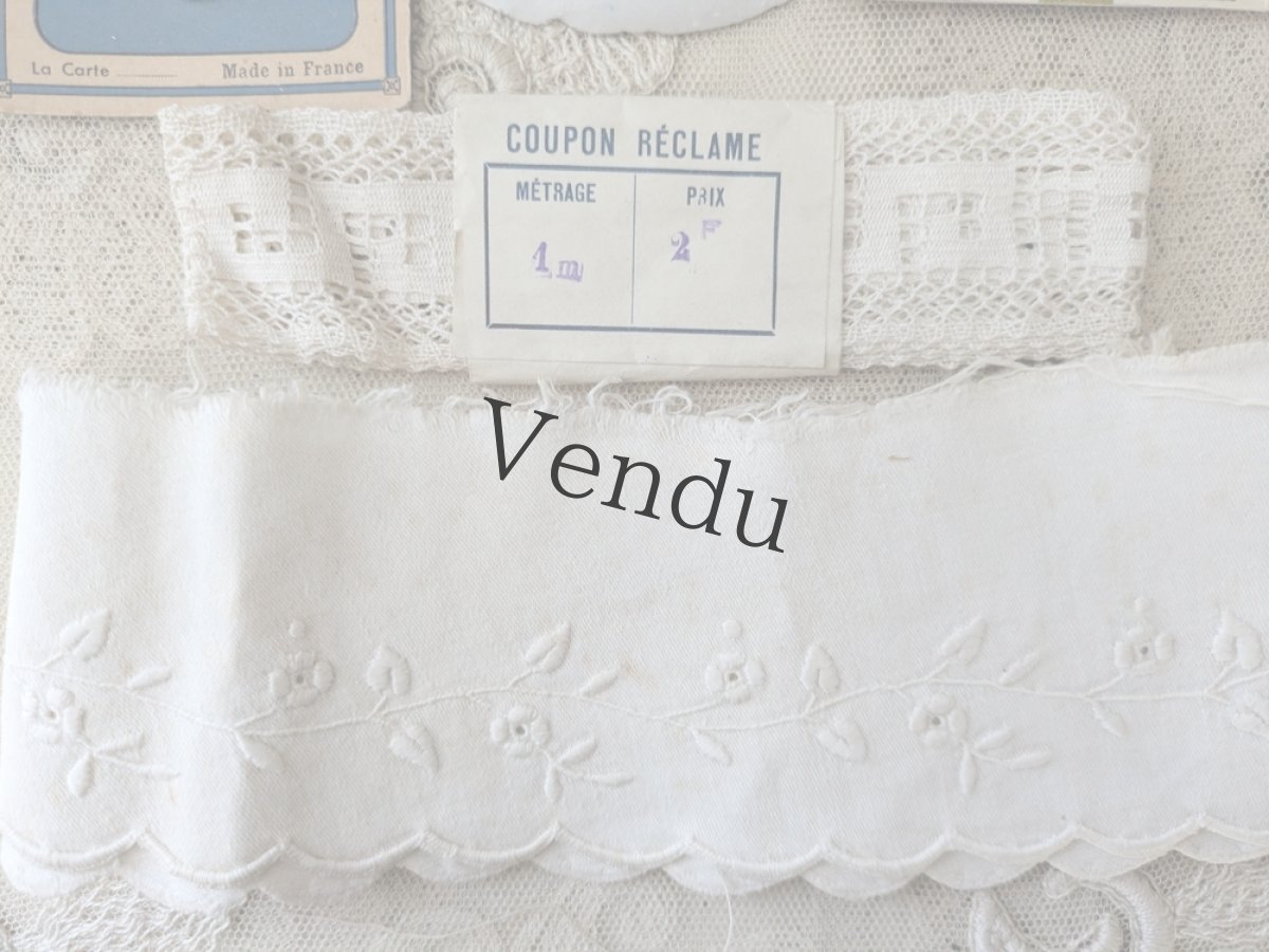 画像6: フランスアンティーク メルスリーセット Blanc (6)