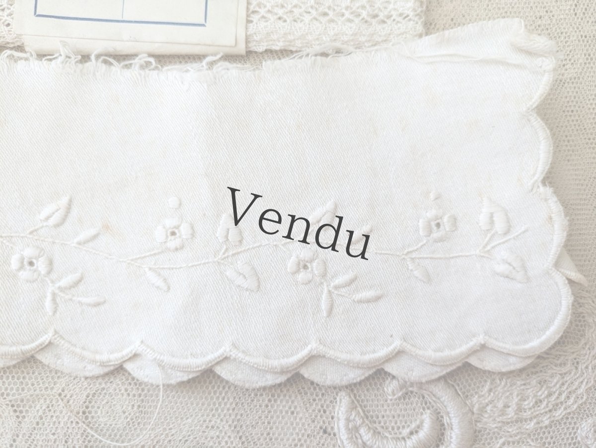 画像7: フランスアンティーク メルスリーセット Blanc (7)