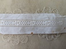 画像3: フランスアンティーク　コットン刺繍レース 202cm (3)