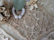 画像7: フランスアンティーク レースモチーフセット《ひし形7枚》 (7)