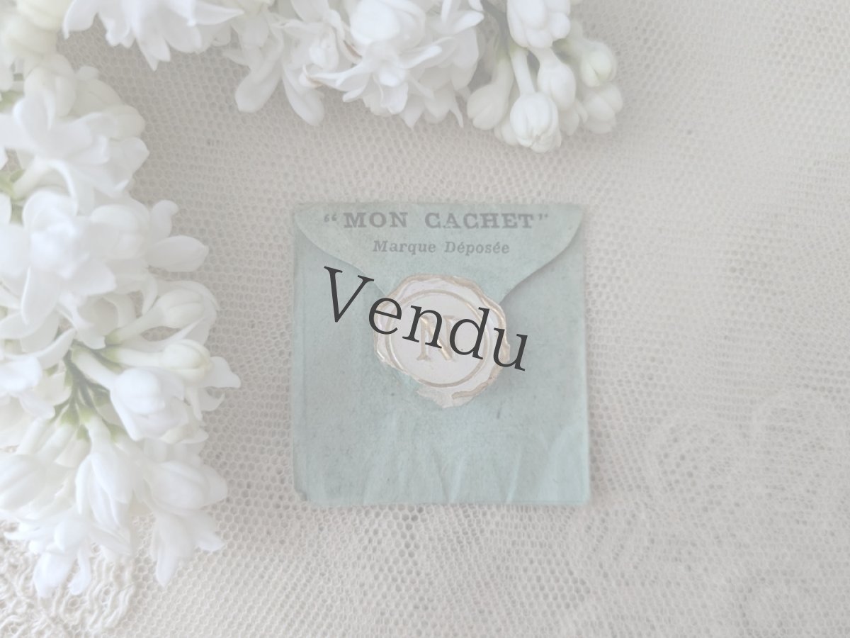 画像5: フランス 1900年前後 シーリングワックス風イニシャル「N」シールセット 15枚 (5)