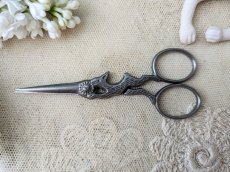 画像2: フランスヴィンテージ　野うさぎの手芸ばさみ (2)