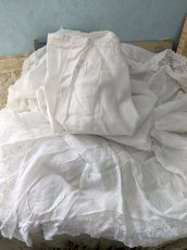 画像13: フランスアンティーク たっぷりレースのジュポン (13)