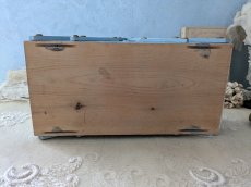 画像14: フランス 1950-1960年 木製お裁縫箱 キツネとコウノトリ (14)