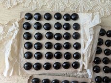 画像1: フランス1900年前後 シューボタンシート ノアール 10.5mm (1)
