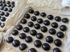 画像3: フランス1900年前後 シューボタンシート ノアール 10.5mm (3)