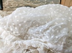 画像3: フランスアンティーク 水玉ボネ (3)
