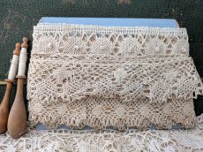 画像4: フランスヴィンテージ 台紙巻きボビンレース 3種セット 338cm (4)