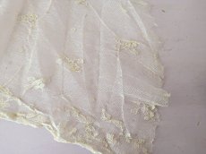 画像7: フランスアンティーク ふんわりチュール刺繍 140cm (7)
