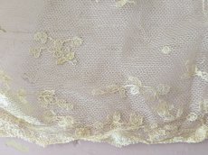 画像4: フランスアンティーク ふんわりチュール刺繍 140cm (4)