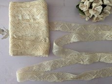 画像1: フランスヴィンテージ 台紙巻きレース 865cm (1)
