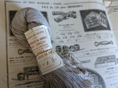 画像1: フランス 1900年前後 リネン糸束 Mlle SIMON  (1)