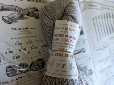 画像3: フランス 1900年前後 リネン糸束 Mlle SIMON  (3)