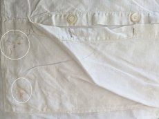 画像9: フランス 1900年前後 PB刺繍入り半月型枕カバー (9)