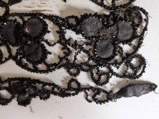 画像8: フランス 1900年前後 ビーズ刺繍装飾パーツセット (8)