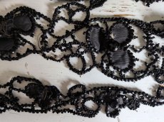 画像9: フランス 1900年前後 ビーズ刺繍装飾パーツセット (9)