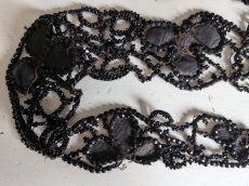 画像10: フランス 1900年前後 ビーズ刺繍装飾パーツセット (10)