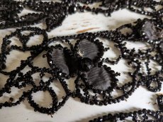 画像11: フランス 1900年前後 ビーズ刺繍装飾パーツセット (11)