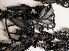 画像12: フランス 1900年前後 ビーズ刺繍装飾パーツセット (12)