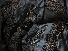 画像13: フランス 1900年前後 ビーズ刺繍装飾パーツセット (13)