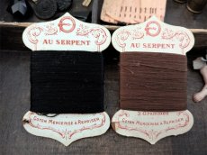 画像3: フランス 20世紀初頭 糸巻き2色セット AU SERPENT (3)