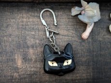 画像4: フランス 1960年代 猫ちゃんキーホルダー MARCHAL (4)