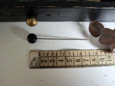 画像5: フランスアンティーク　黒ガラスハットピン6本セット 7.2cm (5)