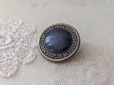 画像2: フランス 1900年前後 メタルボタン ノアール 30mm (2)